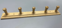 Hakenleiste  Landhaus 370mm Holz Kiefer natur  5 Haken...