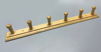 Hakenleiste 460mm Holz Kiefer natur  Landhaus 6 Haken...