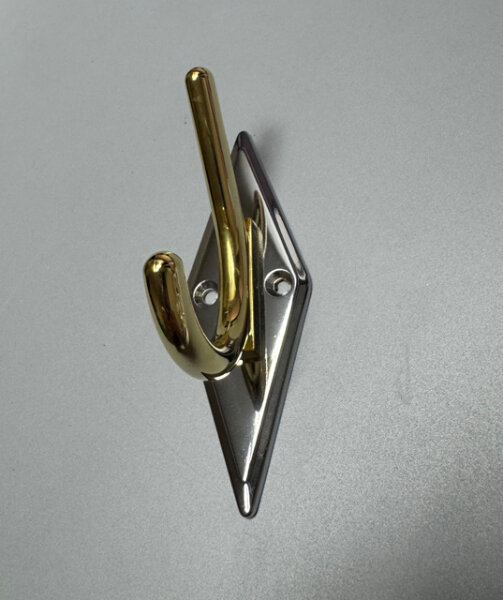 Kleiderhaken 115mm GOLD - CHROM Mantelhaken Garderobenhaken