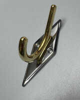 Kleiderhaken 115mm GOLD - CHROM Mantelhaken Garderobenhaken