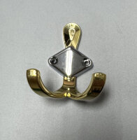 Kleiderhaken 75mm GOLD - CHROM Mantelhaken Garderobenhaken