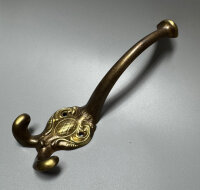 Metafranc Garderobenhaken Jugendstil Messing poliert...