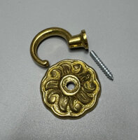 Metafranc Deckenhaken Wandhaken Messing poliert mit...