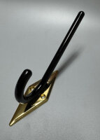 Kleiderhaken 175mm SCHWARZ - GOLD Mantelhaken...