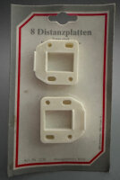 8 Distanzplatten 2mm für Aufschraubscharniere...