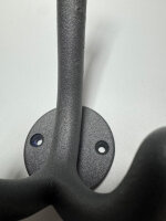 metafranc Kleiderhaken 130mm Druckguss Schwarz matt 562-130