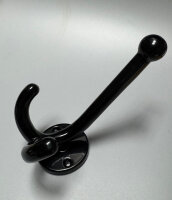 metafranc Kleiderhaken 130mm Druckguss Schwarz...