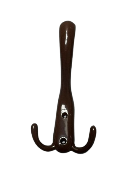 Garderobenhaken 170x80mm BRAUN Mantelhaken Kleiderhaken Antik