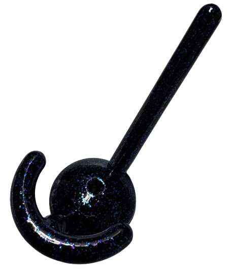metafranc Kleiderhaken 85mm DISCO FARBIG Dunkelblau Glitzereffekt Garderobenhaken