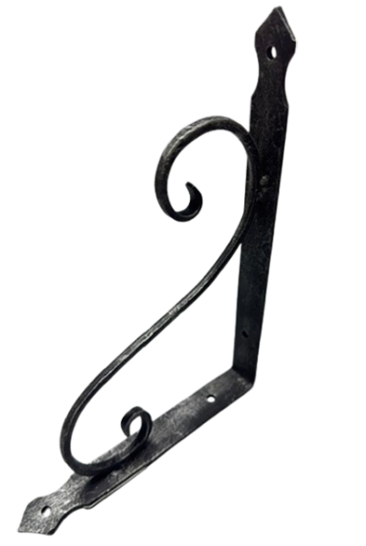 Wandkonsole 205mm x 150mm Regalwinkel Schmiedeeisen 13kg Schwarz Stahl