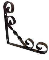 Wandkonsole BRAUN lackiert 150mm x 150mm Regalwinkel 15kg...