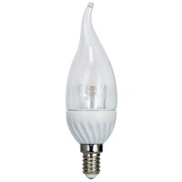 LED Leuchtmittel Windstoß Kerze Crystal 4W = 30W...