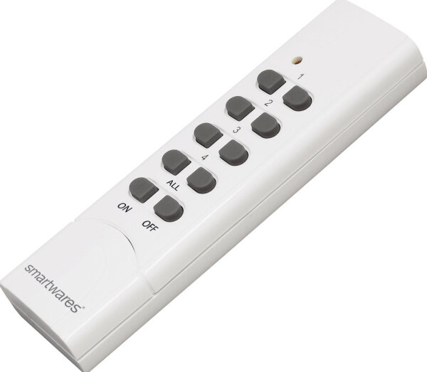 Smartwares SH5-TDR-F Funk-Fernbedienung 4-Kanal + Master SmartHome Basic