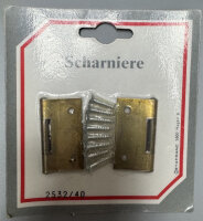 Metafranc Scharnier Messing gerollt 40 x 40 x 1,2mm 2...