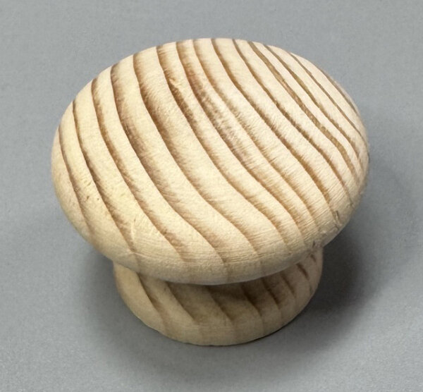 SIRO S87 Holz Möbelknopf Fichte roh Ø 35mm HZ16 [Bestand aus DM-Zeiten]