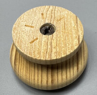 SIRO S70 Holz Möbelknopf Fichte roh Ø 44mm...
