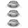 Paulmann 997.38 2Easy Spot-Set Premium starr rund Eisen gebürstet IP44 (3er-Set)