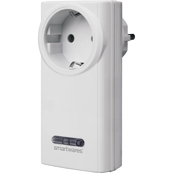 Smartwares Funksteckdose SH5-RPS-36A Einzelschalter 433,92MHz 3600W Weiß