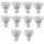 Paulmann 283.00 LED-Reflektor PAR16 6,5W GU10 230V Warmweiß 425lm 38° (10er-Set)