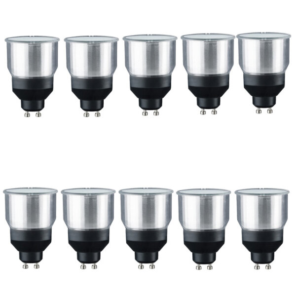 Paulmann 892.45 ESL-Reflektorlampe GU10 9W Neutralweiß 4000K Short Neck (10er-Set)
)