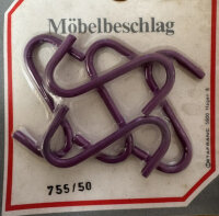 Metafranc S-Haken 50mm Lila lackiert Stahl (5er-Set...