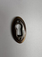 Schlüsselschild Messing Antik Schlüsselloch...