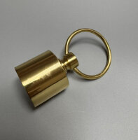 Seilendkappe mit Ring 30mm Messing Poliert Endkappe...