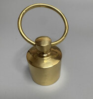 Seilendkappe mit Ring 30mm Messing Poliert Endkappe Absperrseil inkl Schraube