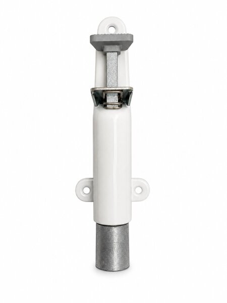 Metafranc Türaufeststeller Tretbolzen 210mm Hub 35mm Türstopper Türmontage Weiß