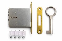 Metafranc Möbeleinsteckschloss 40mm links rechts Möbelschloss für alte Möbel