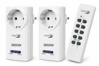 2x Home Easy HE877 Funksteckdose 3600W Weiß +...