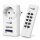 1x Home Easy HE877 Funksteckdose 3600W Weiß + HE844A Fernbedienung