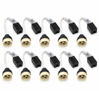10er Set Paulmann GU10 Fassung Hochvoltfassung 230V Keramik LED Halogen