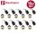 10er Set Paulmann GU10 Fassung Hochvoltfassung 230V Keramik LED Halogen