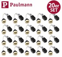 20er Set Paulmann GU10 Fassung Hochvoltfassung 230V Keramik LED Halogen