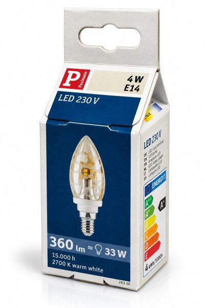Paulmann 283.10 LED Kerze Krokoeis Gold 4W E14 360lm 2700K warmweiß