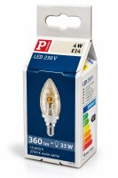 Paulmann 283.10 LED Kerze Krokoeis Gold 4W E14 360lm 2700K warmweiß