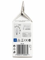 Paulmann 280.88 LED Kerze Eiskristall klar E14 1,4W 60lm 3000K
