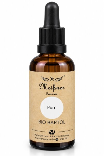 Meißner Tremonia Pure Bio Bartöl 50ml vegan duftstofffrei