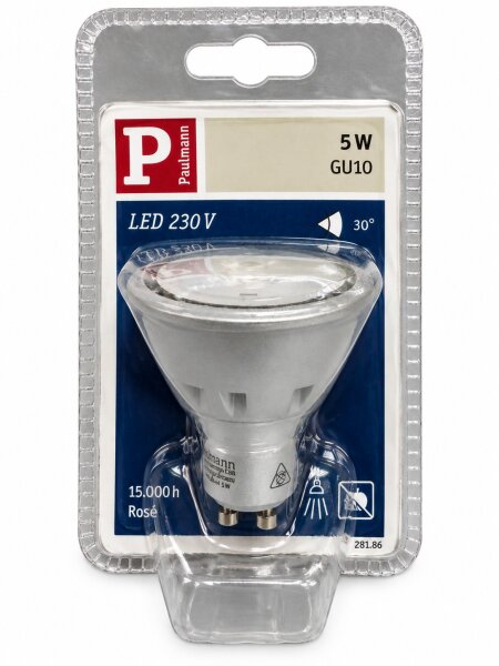 Paulmann 281.86 LED Reflektor GU10 5W 160lm Rosé 30° 230V