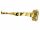 METAFRANC Klapphaken 220 mm Spritzguss vermessingt poliert