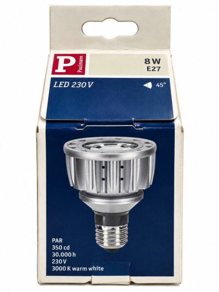 Paulmann 280.95 LED PAR Reflektor E27 8W 230V 3000K 45° Ø69 x 95 mm