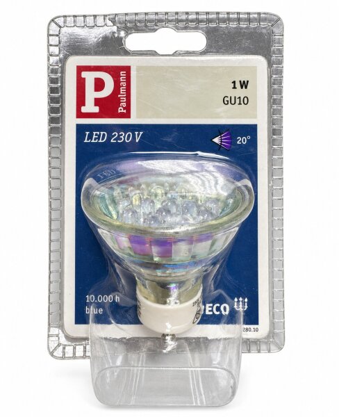 Paulmann 280.10 LED Reflektorlampe GU10 1 W Blau