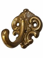 METAFRANC Garderobenhaken Messing 57x57 mm Wandhaken...