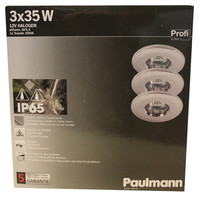 Premium Alu Spots 3x35 W Chrom Bad Dusche IP65 Au&szlig;enbereich 993.47 -  993.47