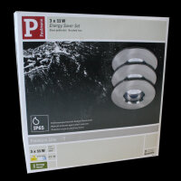 Paulmann 994.62 Premium Line Einbauleuchten 3x11W Eisen...
