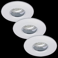 Paulmann Premium Line LED Einbauleuchten Set 3x3W...