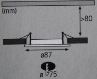 Paulmann Premium Line LED Einbauleuchten Set 3x3W...