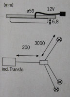 Paulmann Micro Line LED Möbel Aufbauleuchten Einbauleuchten, Weiß, Strahler Spots  994.92 - 99492