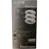 Paulmann Feuchtraum mini Einbauleuchten 3x35W WEI&szlig; Spots Strahler 993.02 - 99302